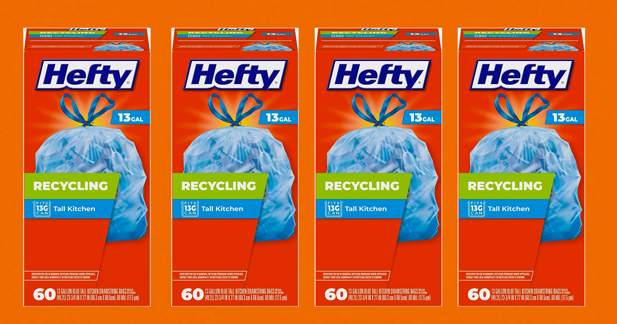hefty recycling bags