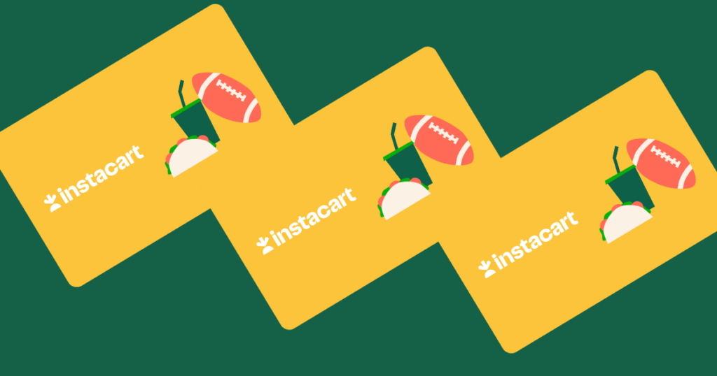 instacart gift card football