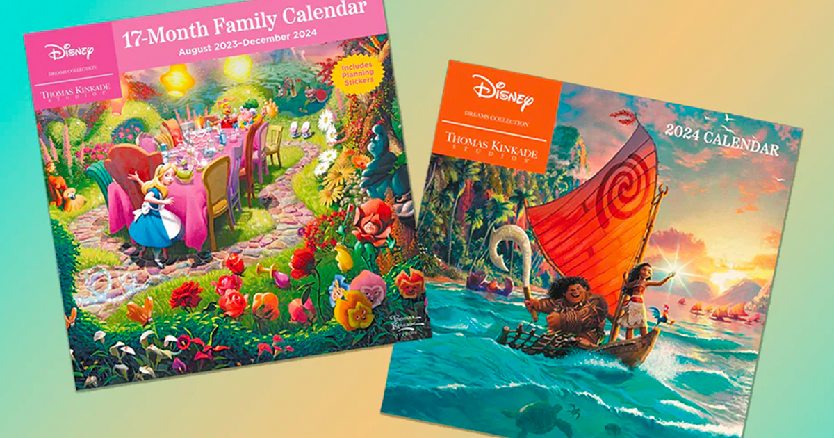 thomas kinkade disney calendars