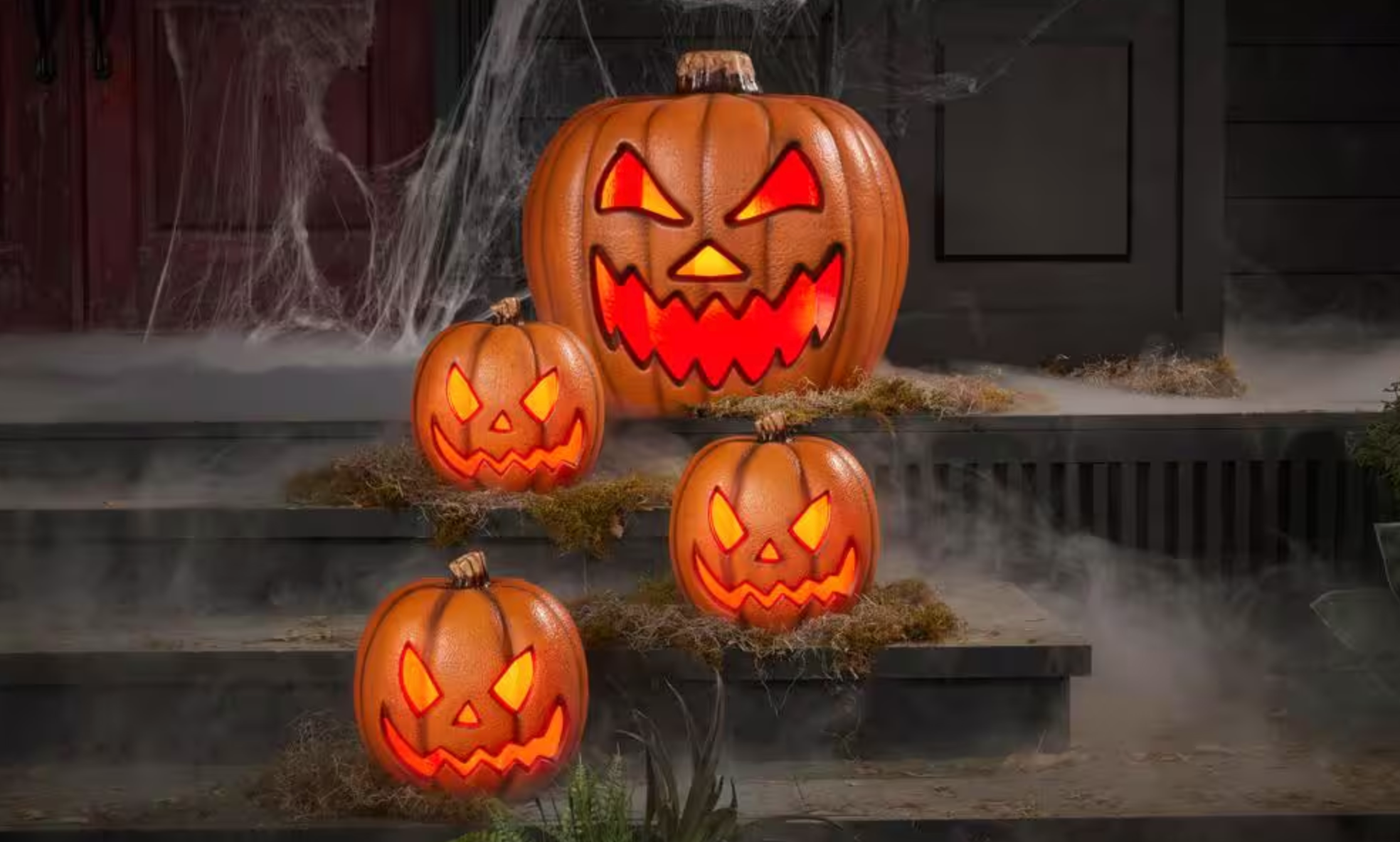 Home Accents Holiday Blow Mold Pumpkins Multipack blow mold pumpkins