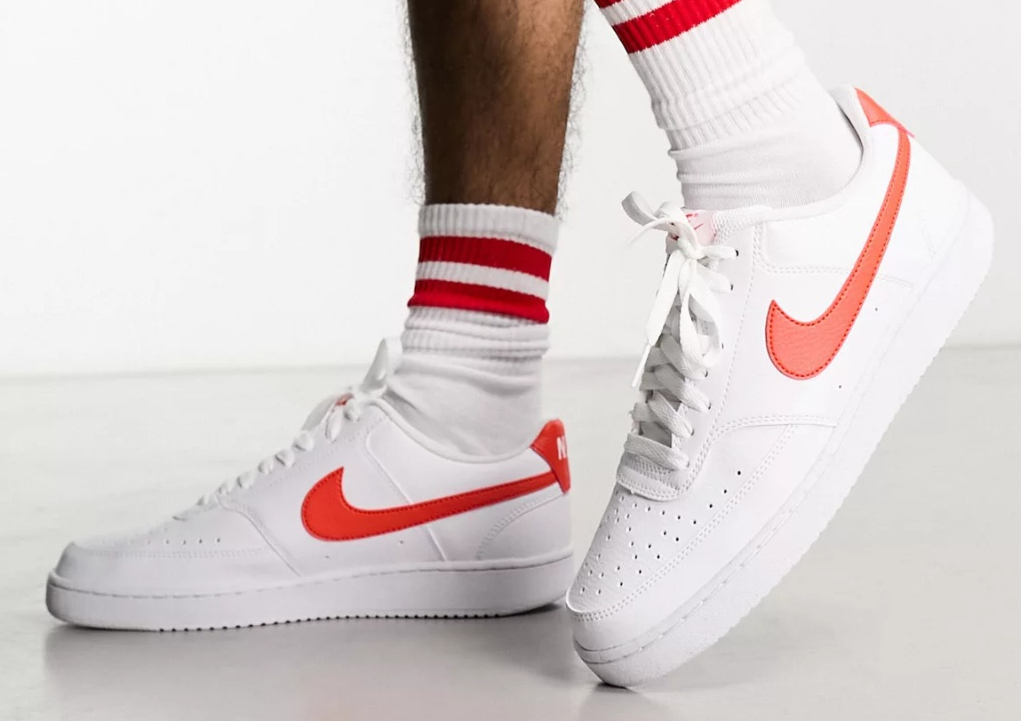 Nike Court Vision Low Next in white and red
