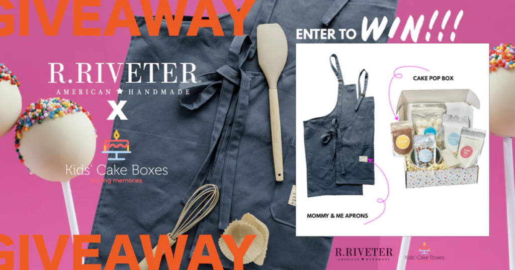 R RIVETER AND KIDS CAKE BOX GIVEAWAY