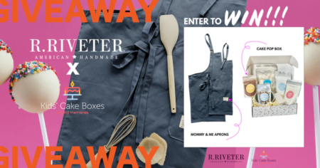 R RIVETER AND KIDS CAKE BOX GIVEAWAY
