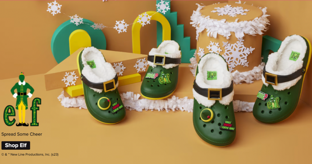 buddy the elf crocs available now