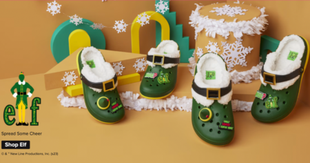 buddy the elf crocs available now