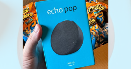 kendall at home amazon echo pop with alexa