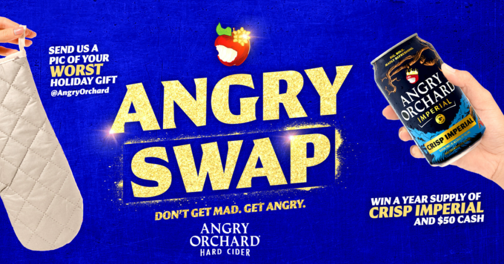 Angry Orchard ANGRY HOLDAY SWAP SWEEPSTAKES
