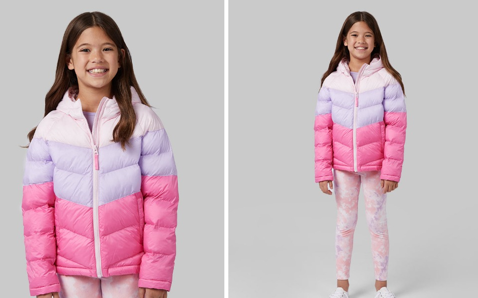 GIRLS HOODED PUFFER JACKET