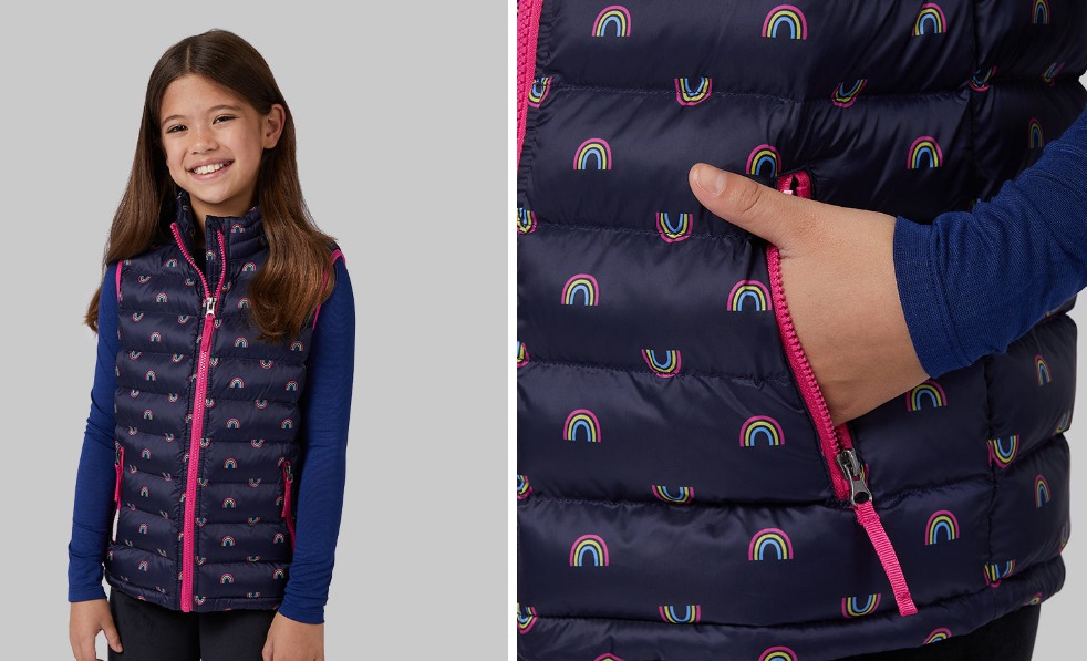 GIRLS LIGHTWEIGHT PUFFER VEST