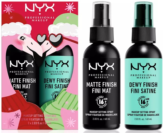 NYX PROFESSIONAL MAKEUP Pc Full Size Makeup Setting Spray Set