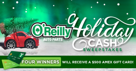 OReilly Auto Parts Holiday Cash Sweepstakes