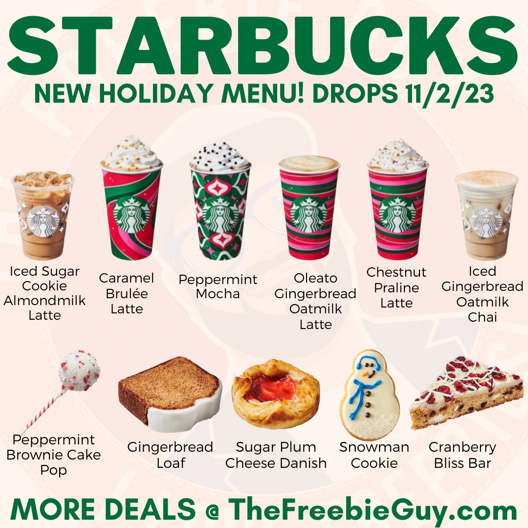 Starbucks Holiday Menu