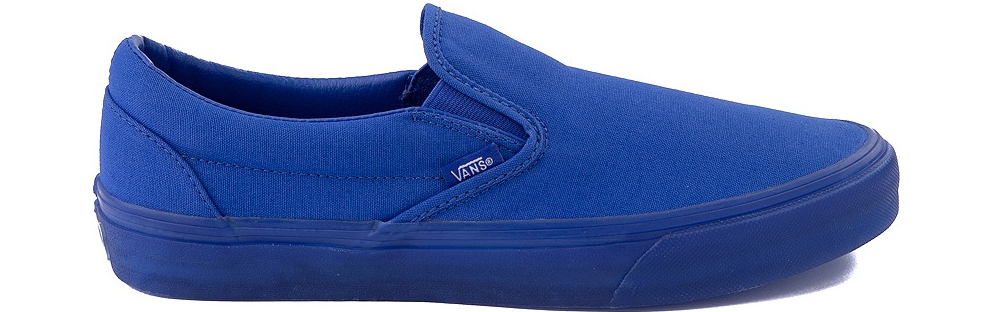 Vans Slip On Translucent Skate Shoe Blue Monochrome
