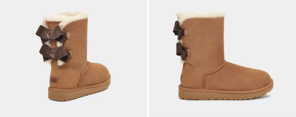 Womens Bailey Suede Bow