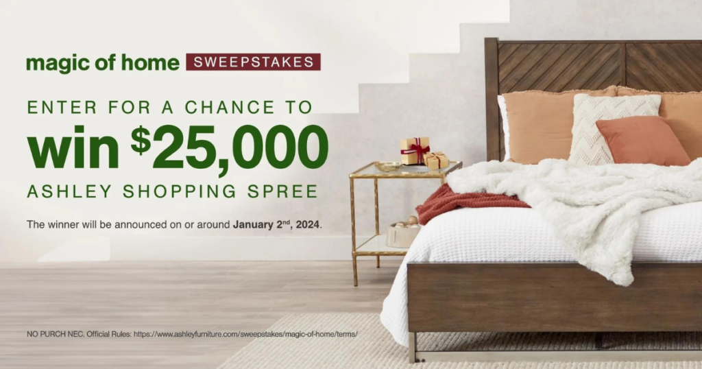 Ashley Furniture Magic of Home Sweepstakes