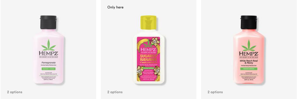 Hempz Lotions