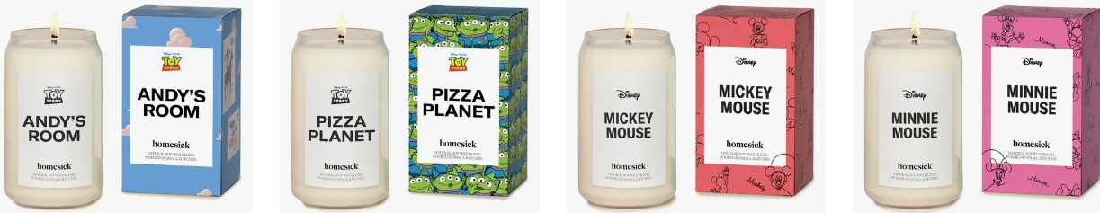 Homesick x Disney Candles