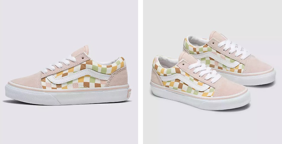 Kids Old Skool Wavy Check Shoe