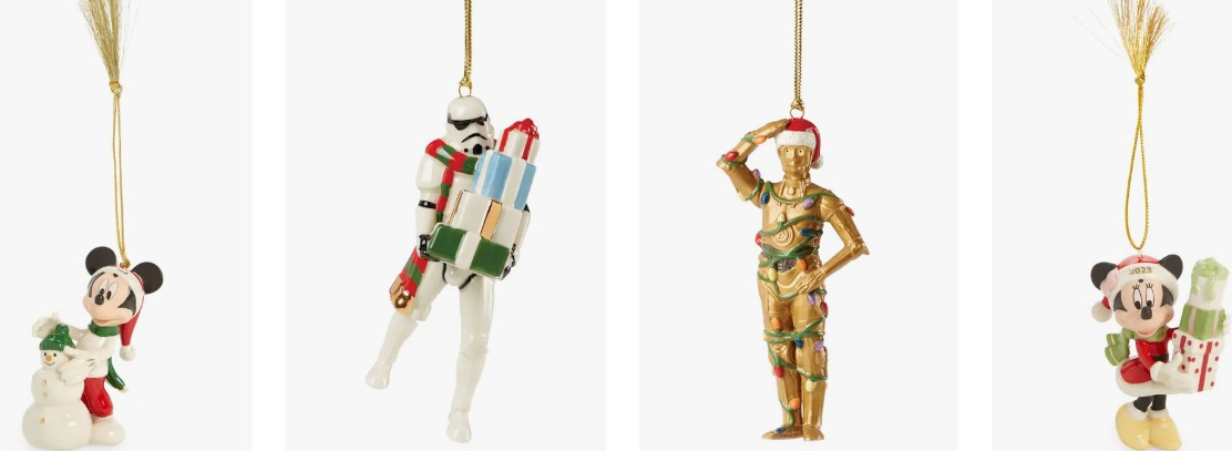 Lenox x Disney Ornaments