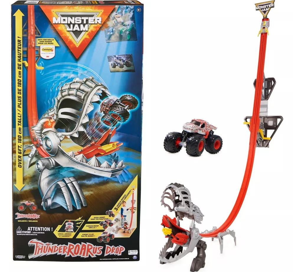 Monster Jam Scale ThunderRoarus Playset