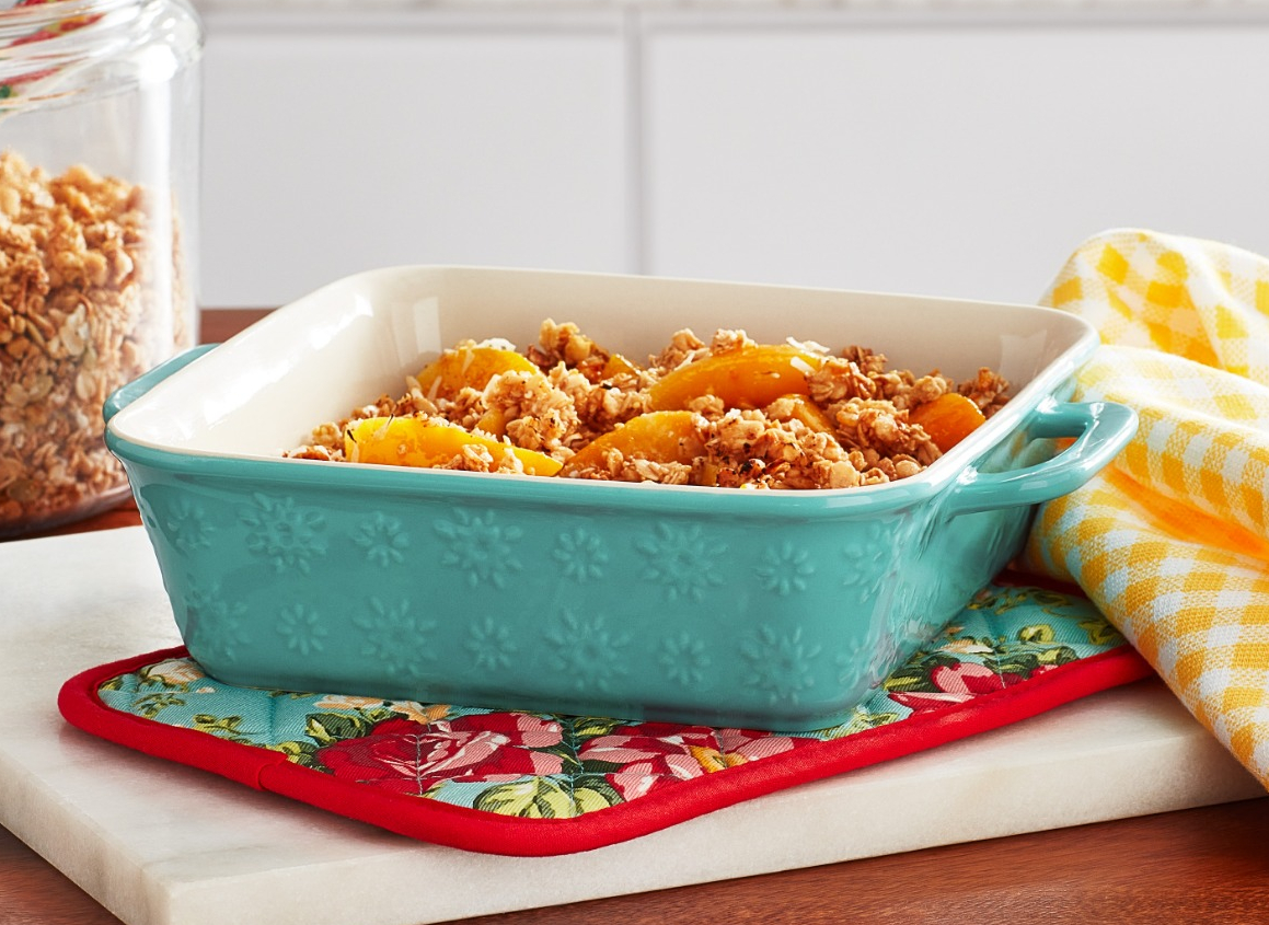 The Pioneer Woman Fancy Flourish Inch Square Stoneware Baker