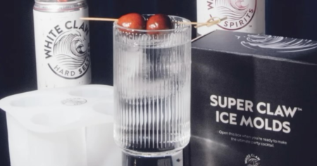 WHITE CLAW Spirits Premium Vodka Super Claw Ice Mold Sweepstakes