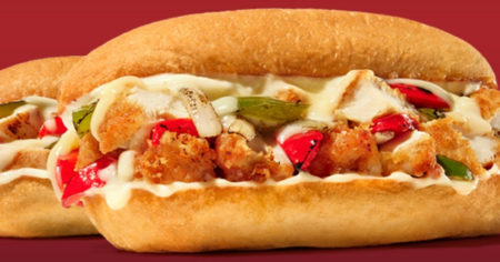 Zaxbys Chicken Philly Sandwich