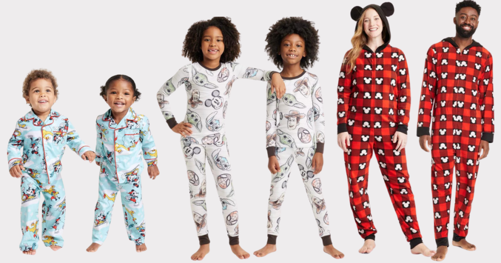 matching disney family pajamas double stacking offer