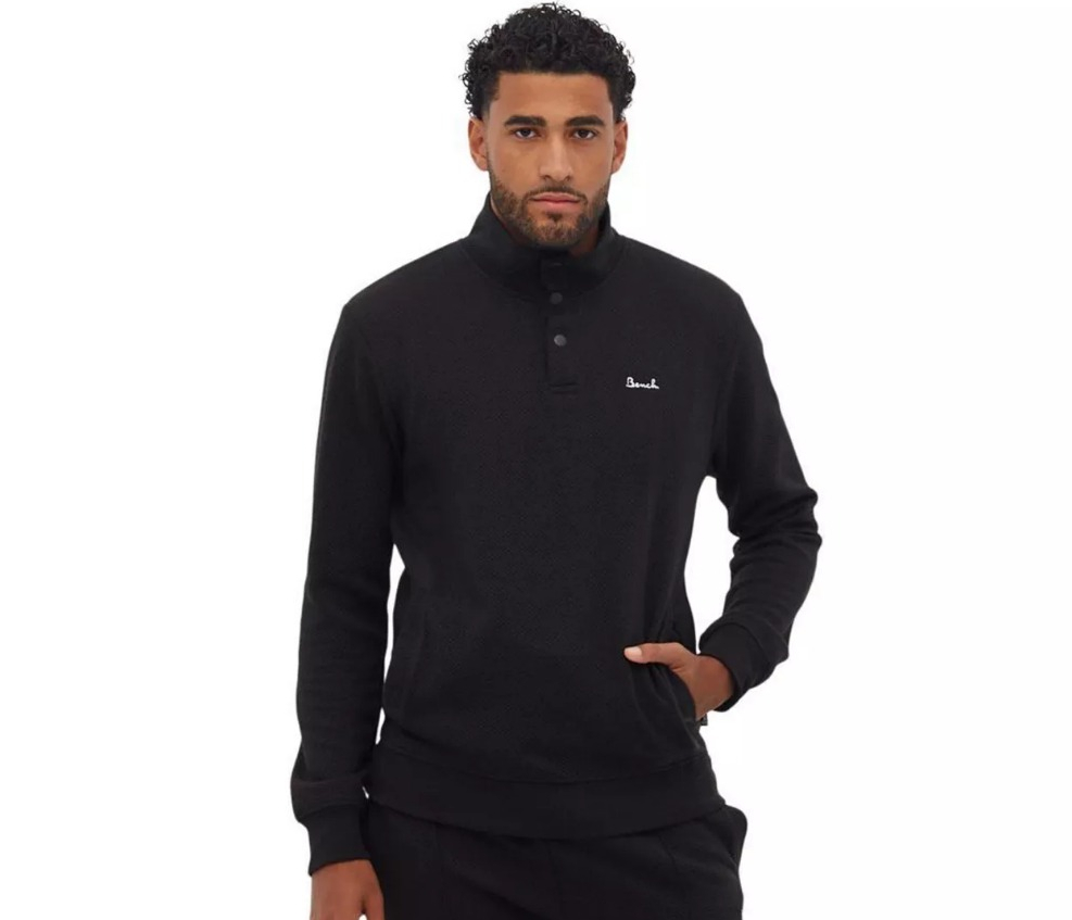 BENCH DNA Heber Snap Funnel Neck Sweater