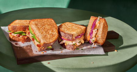 Free Sourdough Melt Sandwich on the Panera app for the first ONLY