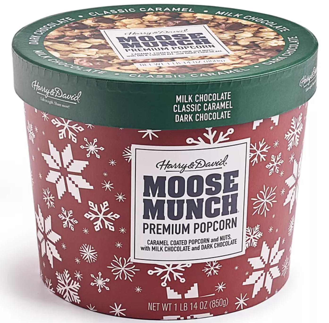 Harry David Macy s Holiday Moose Munch 30 Oz Drum Harry & David Macy's Holiday Moose Munch 30 Oz Drum