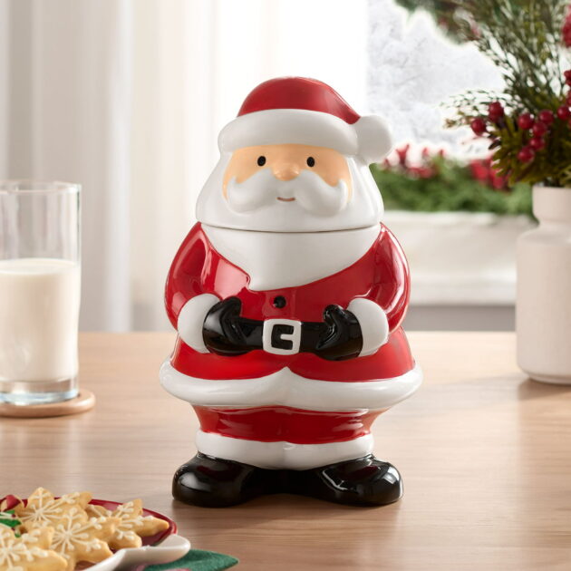 Holiday Time Santa Jar