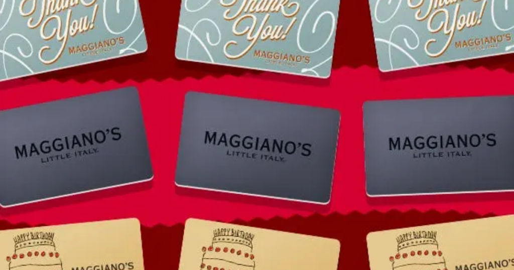 Maggianos National Use Your Gift Card Day Giveaway