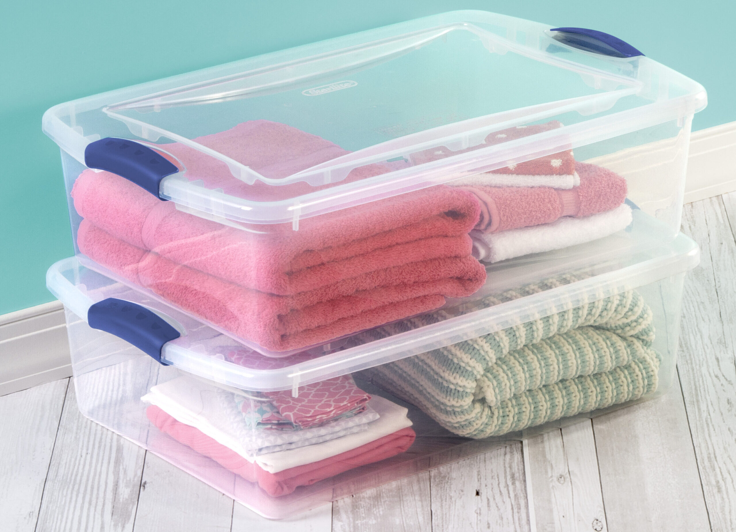 Sterilite Qt Clear Plastic Latch Box Plastic scaled e