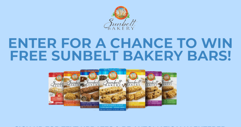 Sunbelt Bakery Monthly Case Giveaway