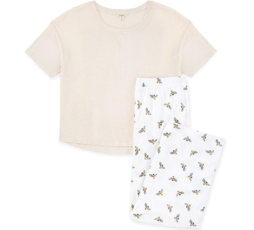 women s golden bee organic cotton pajamas