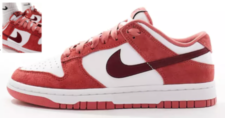 Nike Dunk Lows in Red with Black Nike Swoosh Just Restocked at Nike