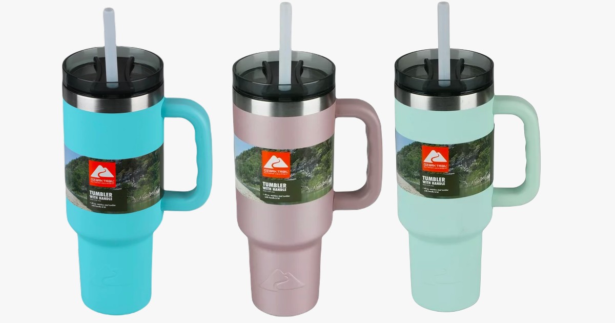 three tumblers in a row