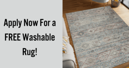 Apply to Try Wyatt Ash Washable Rug for FREE