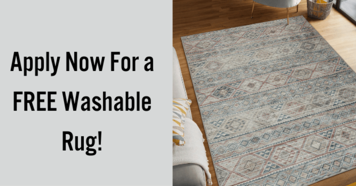 Apply to Try Wyatt Ash Washable Rug for FREE