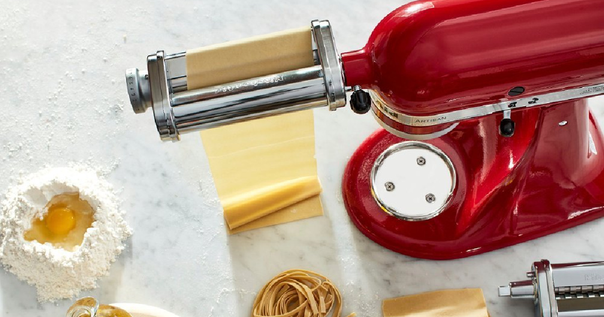 Kitchenaid Mixer Attachment making pasta