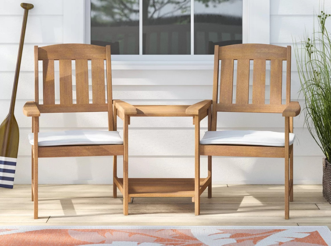 Darien Oak Outdoor Bench