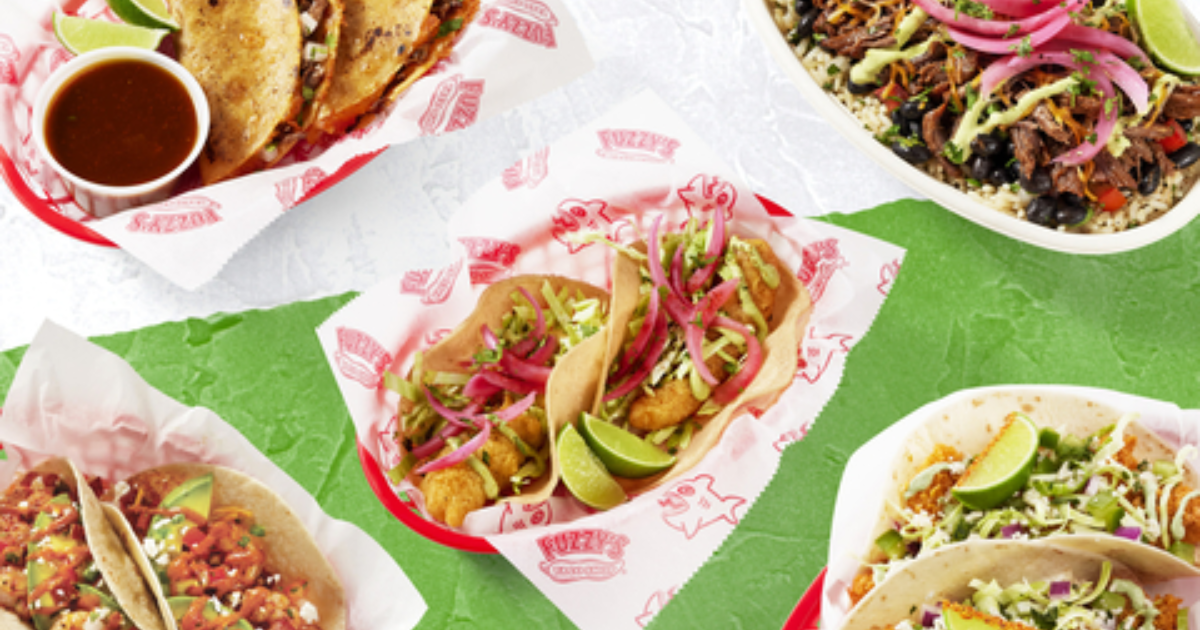 Fuzzys Taco Shop OG Tacos wAny Purchase through