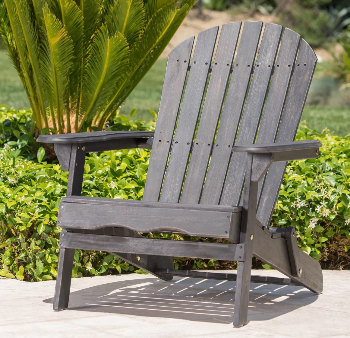 Kalicki Solid Wood Folding Adirondack Chair
