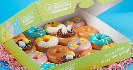 Krispy Kreme Spring Minis in box