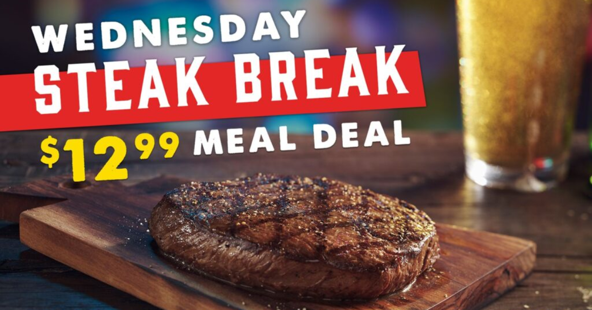 logans roadhouse wednesday steak break meal deal