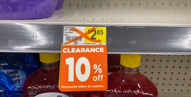 10% off Dollar General Clearance POG tag 10% off Dollar General Clearance POG tag