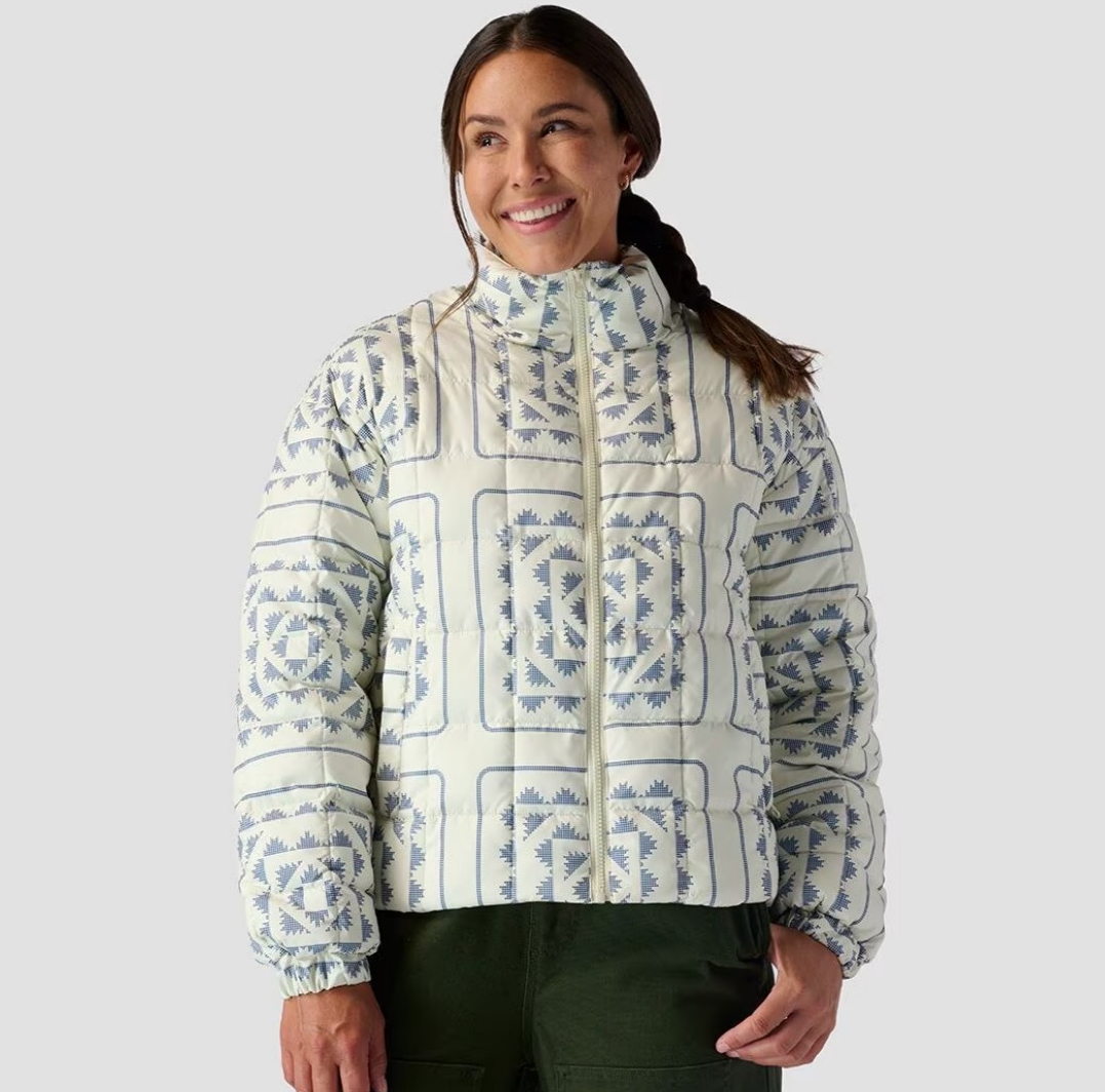 Stoic Printed Quilted Puffer Womens
