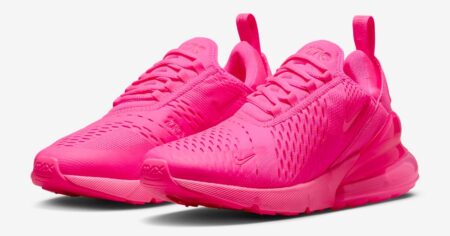 Bright Pink Pair of Womens Nike Air Max 270 Clearance Nike Deal