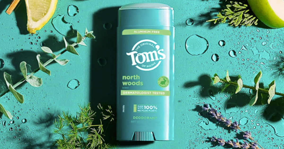 toms north wood deodorant display